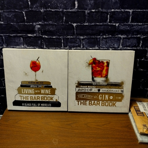 Other - Matching bartender drinks pictures/ decor